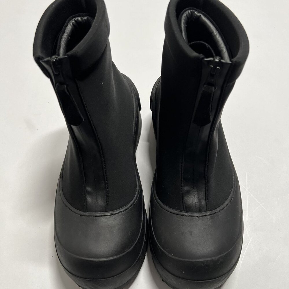 Diesel D-Donald CH Rubber Trimmed Ankle Boots in Black - Picture 3 of 9